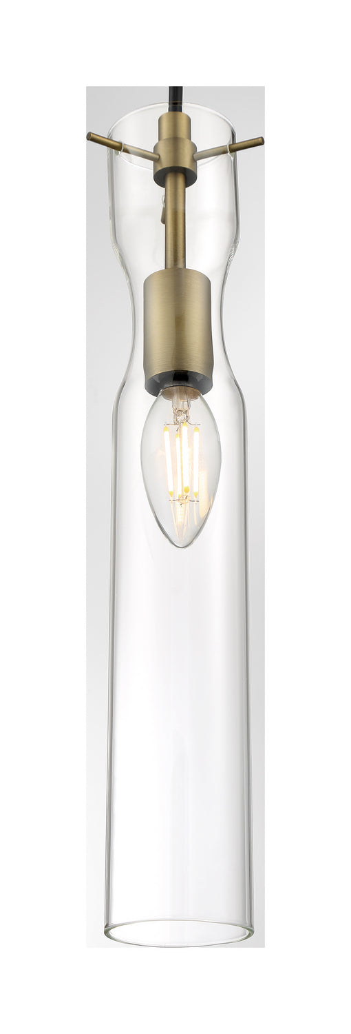 Nuvo Lighting 60-6856 One Light Mini Pendant, Vintage Brass