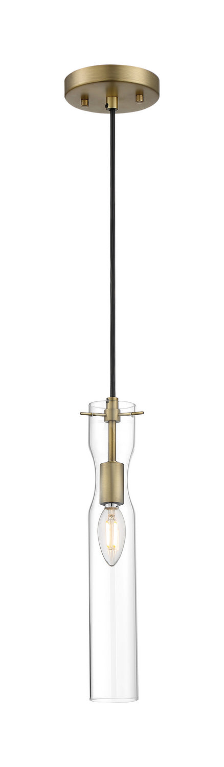 Nuvo Lighting 60-6856 One Light Mini Pendant, Vintage Brass