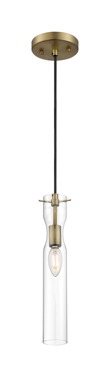 Nuvo Lighting 60-6856 One Light Mini Pendant, Vintage Brass