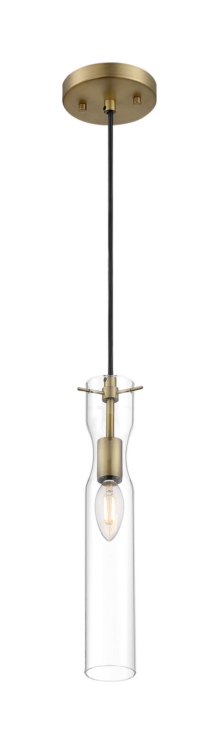 Nuvo Lighting 60-6856 One Light Mini Pendant, Vintage Brass