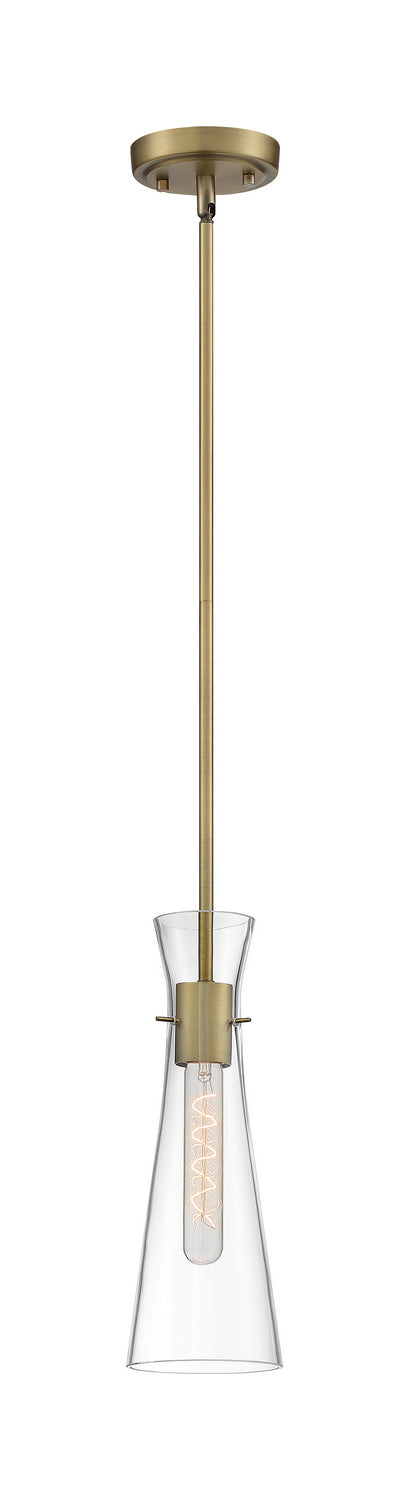 Nuvo Lighting 60-6858 One Light Mini Pendant, Vintage Brass