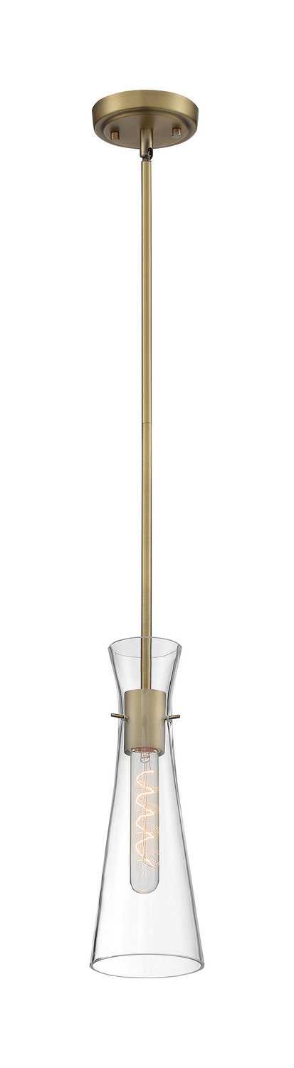 Nuvo Lighting 60-6858 One Light Mini Pendant, Vintage Brass