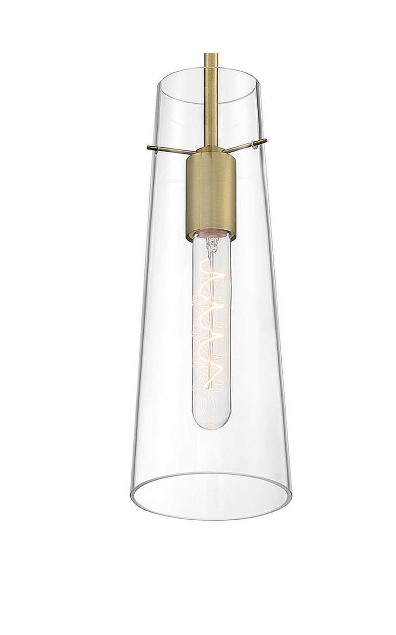 Nuvo Lighting 60-6860 One Light Mini Pendant, Vintage Brass