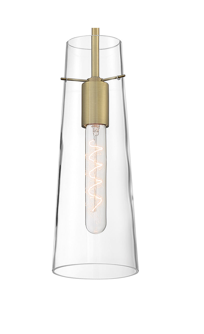 Nuvo Lighting 60-6860 One Light Mini Pendant, Vintage Brass