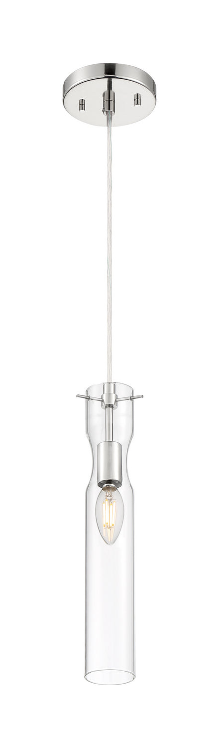Nuvo Lighting 60-6866 One Light Mini Pendant, Polished Nickel