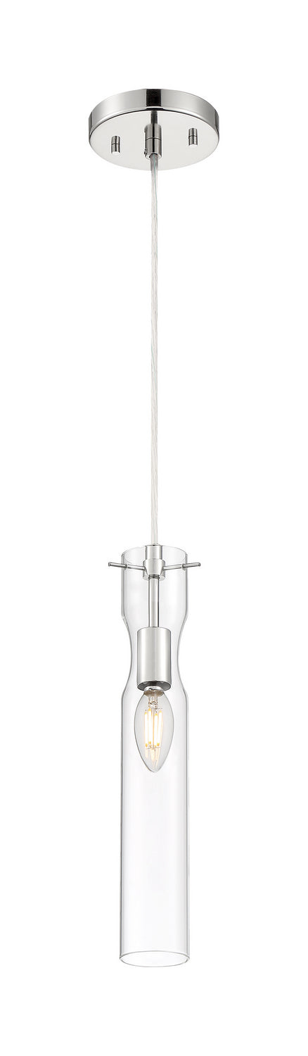 Nuvo Lighting 60-6866 One Light Mini Pendant, Polished Nickel
