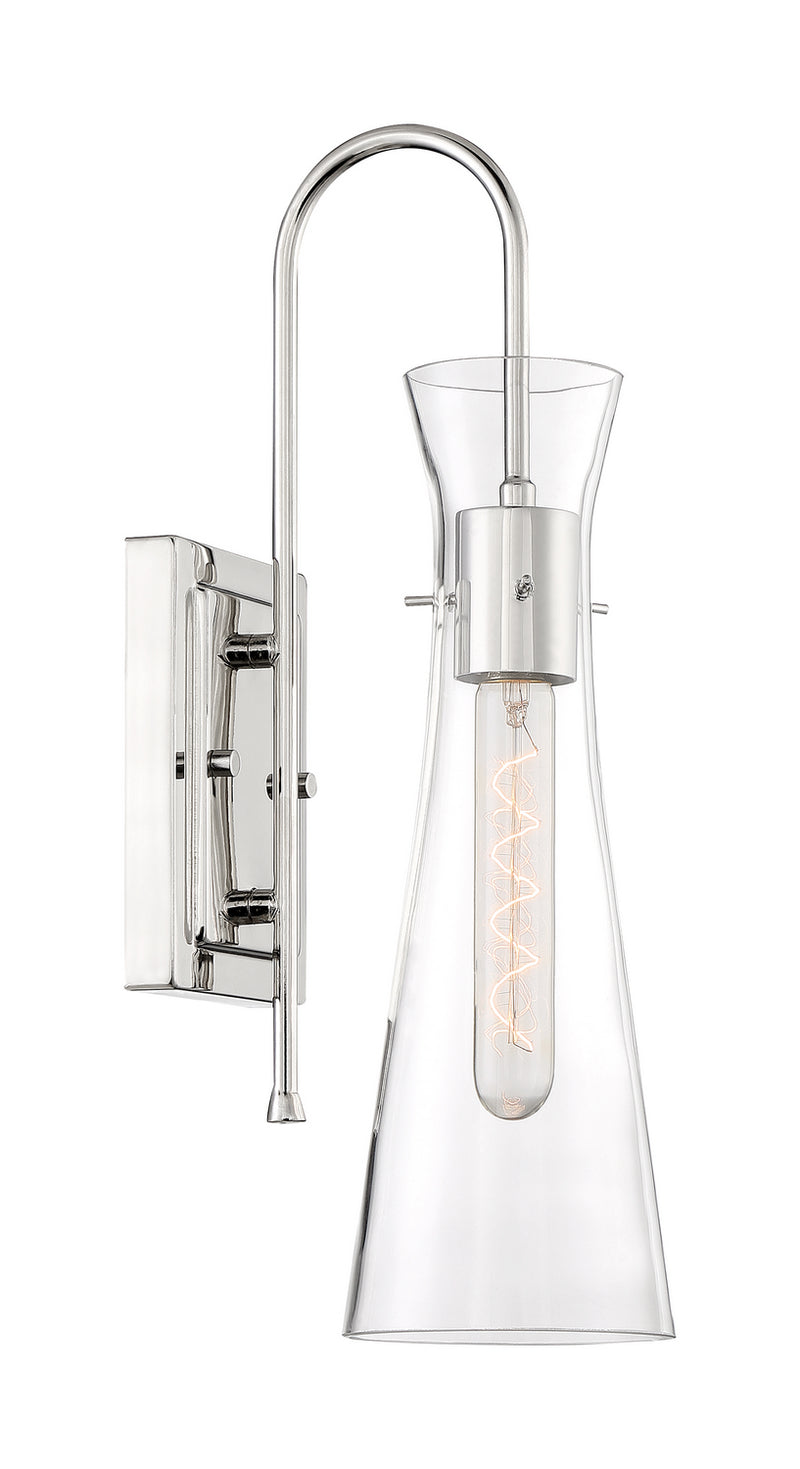 Nuvo Lighting 60-6867 One Light Wall Sconce, Polished Nickel