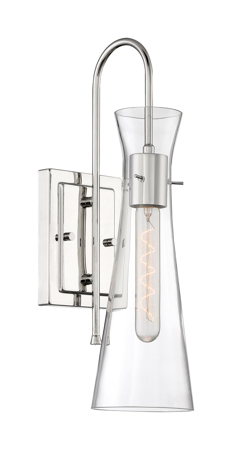 Nuvo Lighting 60-6867 One Light Wall Sconce, Polished Nickel