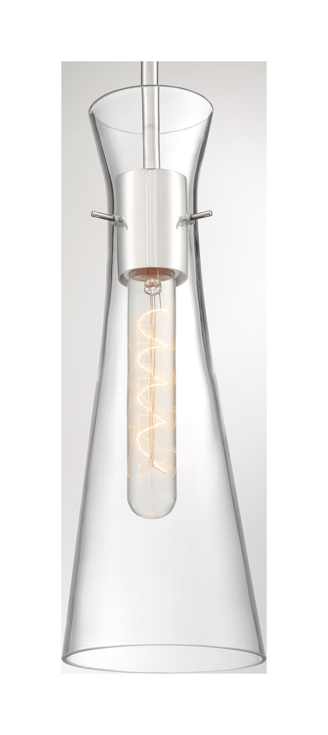 Nuvo Lighting 60-6868 One Light Mini Pendant, Polished Nickel