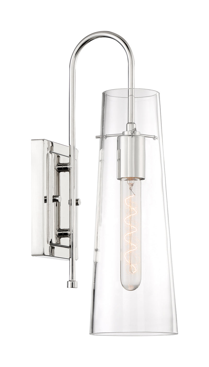Nuvo Lighting 60-6869 One Light Wall Sconce, Polished Nickel