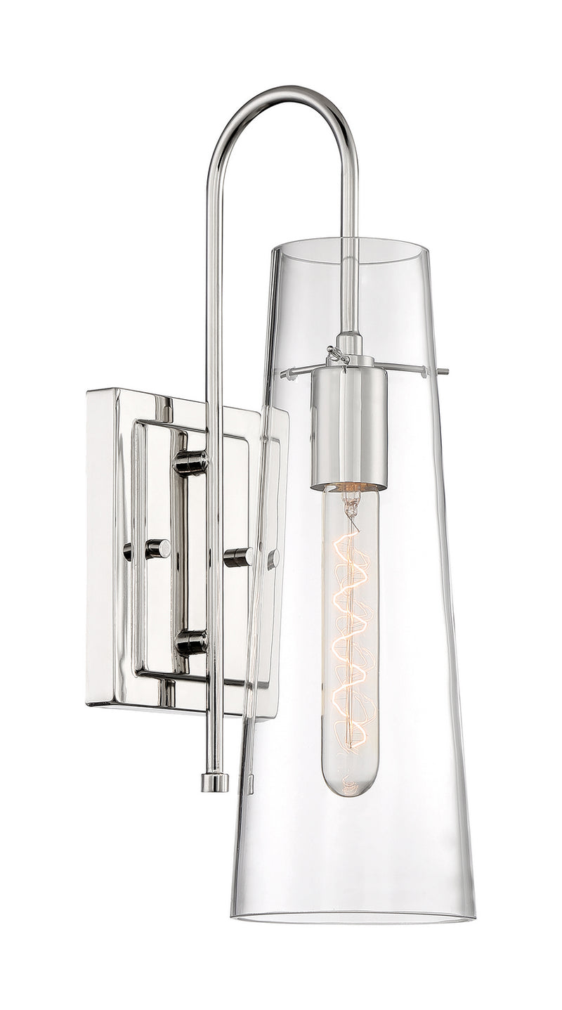 Nuvo Lighting 60-6869 One Light Wall Sconce, Polished Nickel
