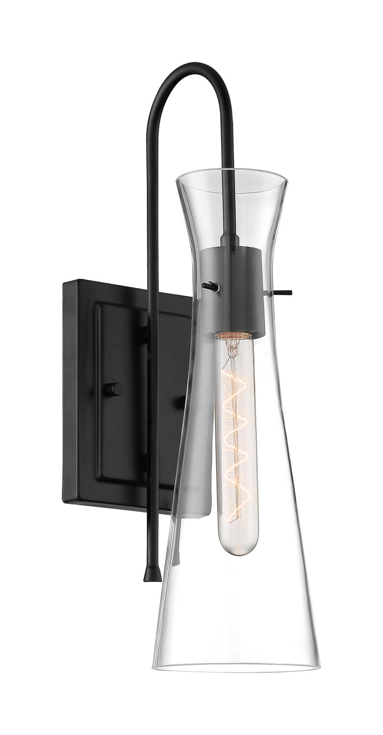 Nuvo Lighting 60-6877 One Light Wall Sconce, Black