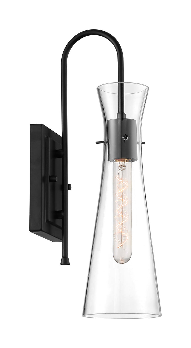Nuvo Lighting 60-6877 One Light Wall Sconce, Black
