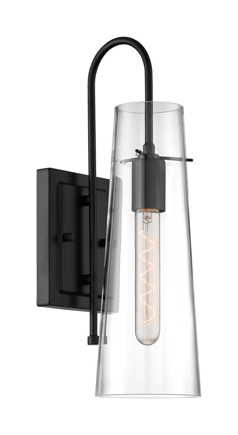 Nuvo Lighting 60-6879 One Light Wall Sconce, Black