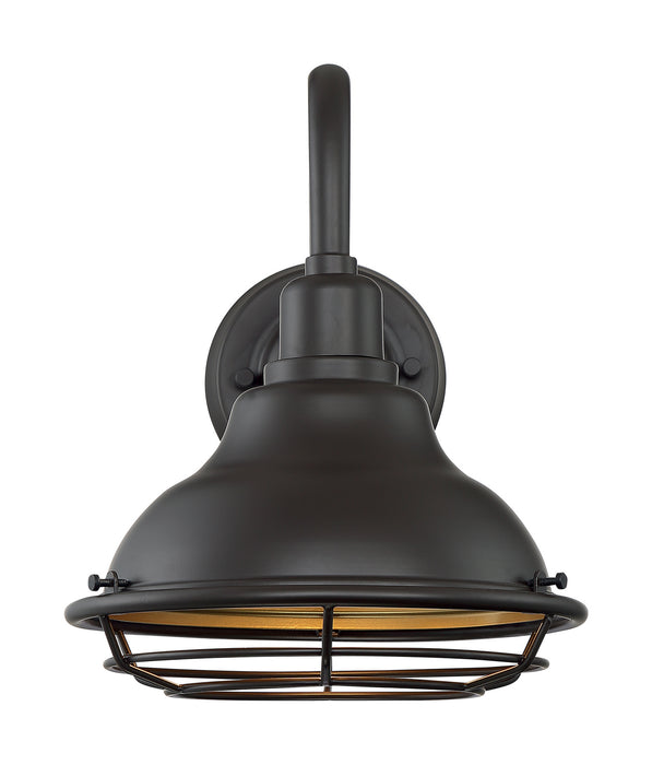 Nuvo Lighting 60-7011 One Light Outdoor Wall Mount, Dark Bronze / Gold