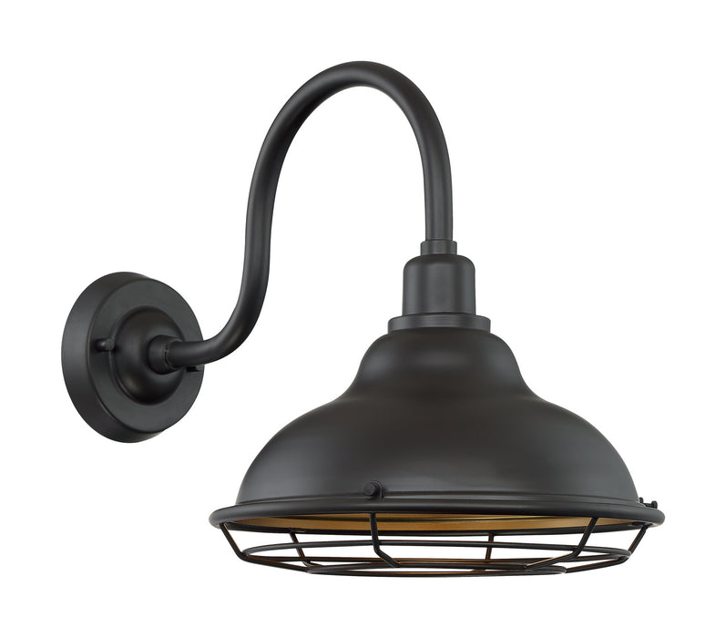 Nuvo Lighting 60-7012 One Light Outdoor Wall Mount, Dark Bronze / Gold