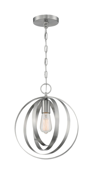 Nuvo Lighting 60-7046 One Light Pendant, Brushed Nickel