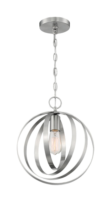 Nuvo Lighting 60-7046 One Light Pendant, Brushed Nickel