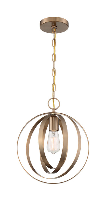 Nuvo Lighting 60-7056 One Light Pendant, Burnished Brass