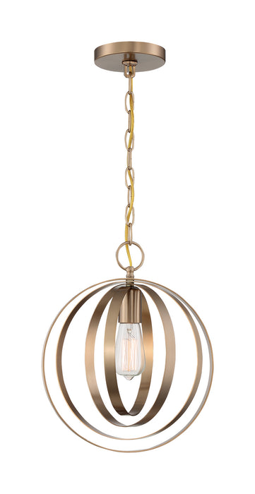 Nuvo Lighting 60-7056 One Light Pendant, Burnished Brass