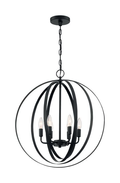 Nuvo Lighting 60-7068 Six Light Pendant, Matte Black