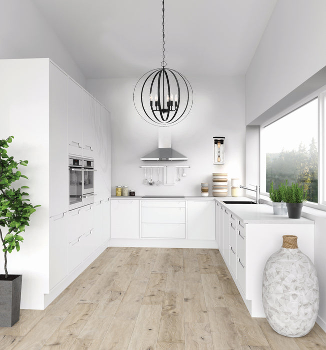 Nuvo Lighting 60-7068 Six Light Pendant, Matte Black