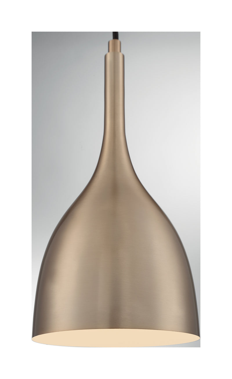 Nuvo Lighting 60-7076 One Light Pendant, Burnished Brass