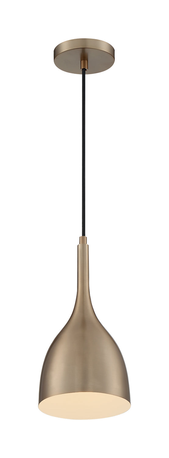 Nuvo Lighting 60-7076 One Light Pendant, Burnished Brass