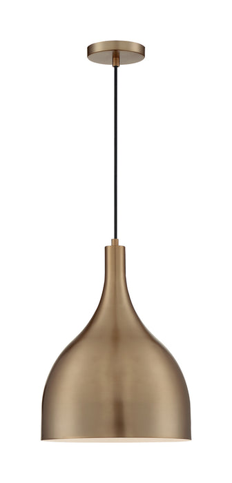 Nuvo Lighting 60-7077 One Light Pendant, Burnished Brass