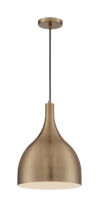 Nuvo Lighting 60-7077 One Light Pendant, Burnished Brass