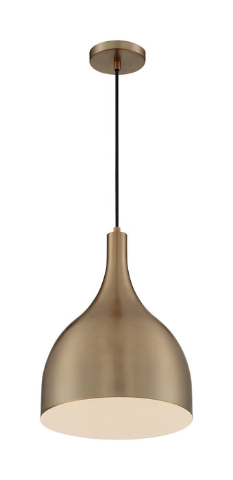 Nuvo Lighting 60-7077 One Light Pendant, Burnished Brass
