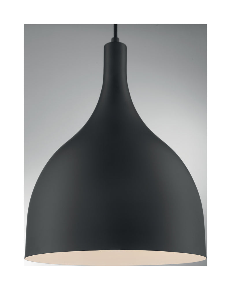 Nuvo Lighting 60-7087 One Light Pendant, Matte Black