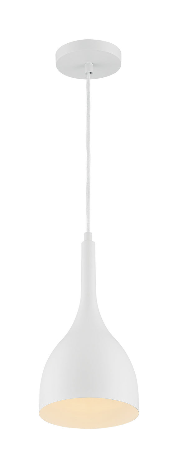 Nuvo Lighting 60-7096 One Light Pendant, Matte White