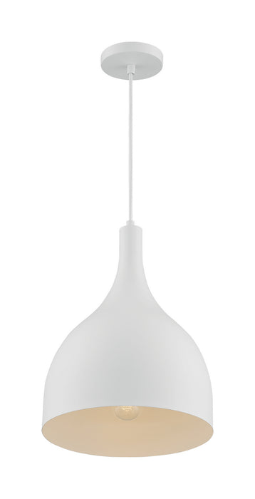 Nuvo Lighting 60-7097 One Light Pendant, Matte White