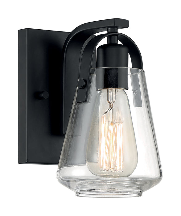 Nuvo Lighting 60-7101 One Light Vanity, Matte Black