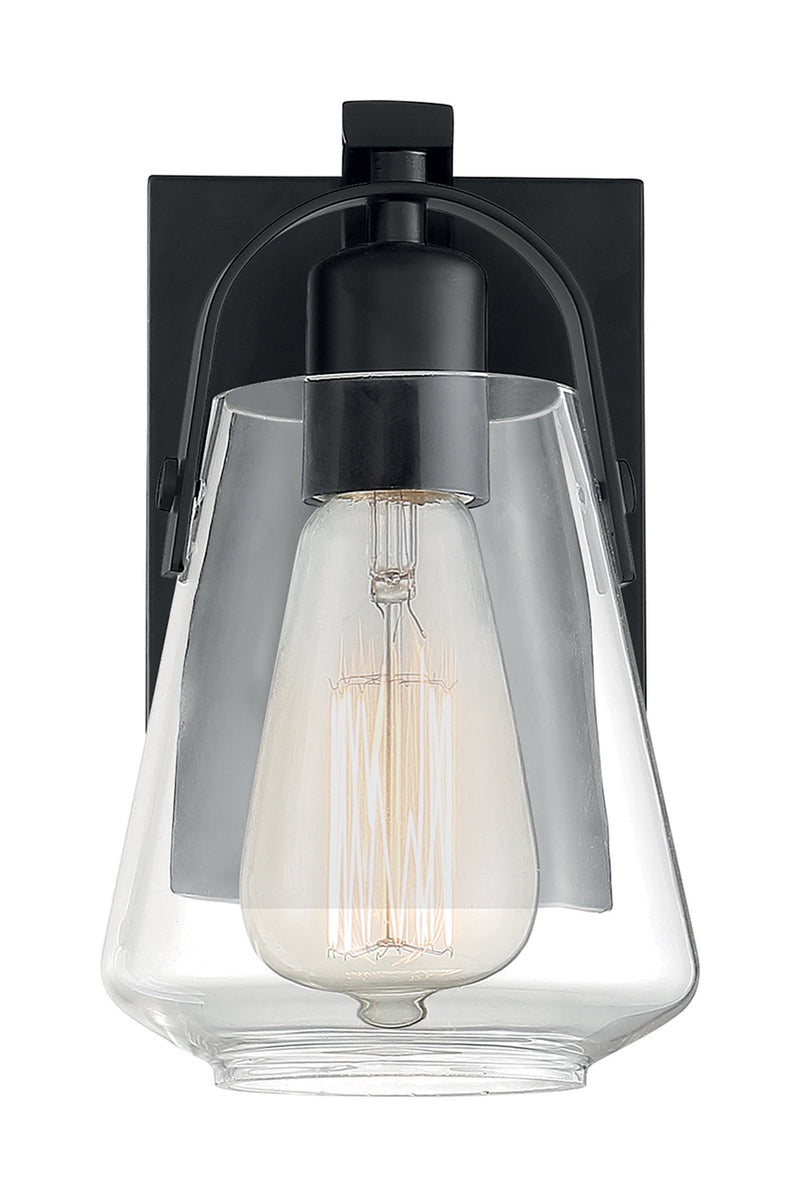 Nuvo Lighting 60-7101 One Light Vanity, Matte Black