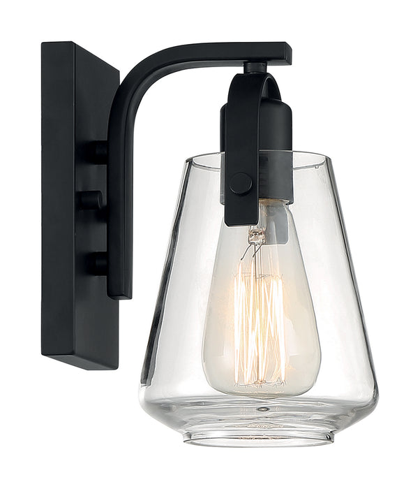 Nuvo Lighting 60-7101 One Light Vanity, Matte Black