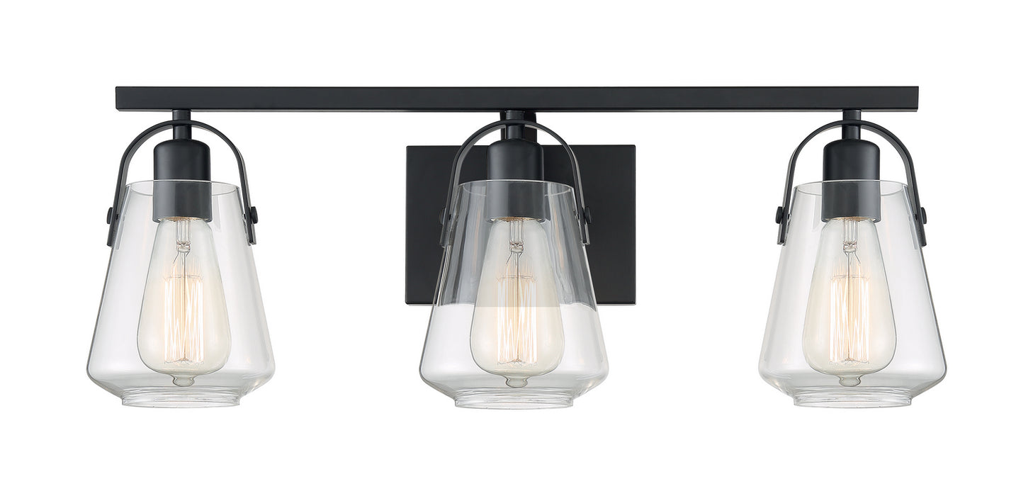 Nuvo Lighting 60-7103 Three Light Vanity, Matte Black
