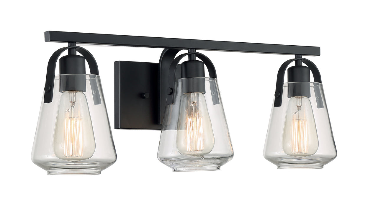 Nuvo Lighting 60-7103 Three Light Vanity, Matte Black