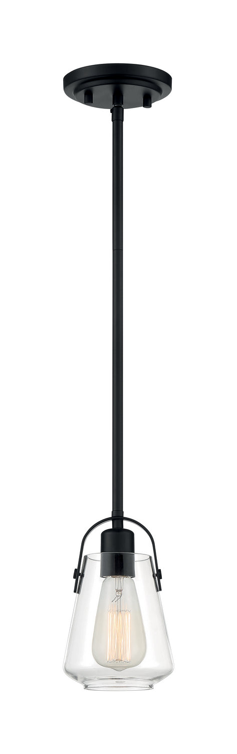Nuvo Lighting 60-7106 One Light Mini Pendant, Matte Black