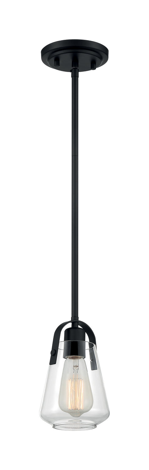 Nuvo Lighting 60-7106 One Light Mini Pendant, Matte Black