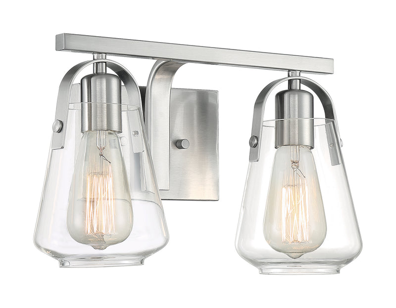 Nuvo Lighting 60-7112 Two Light Vanity, Brushed Nickel