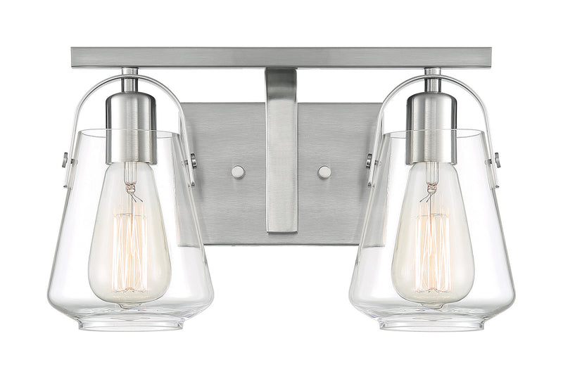 Nuvo Lighting 60-7112 Two Light Vanity, Brushed Nickel