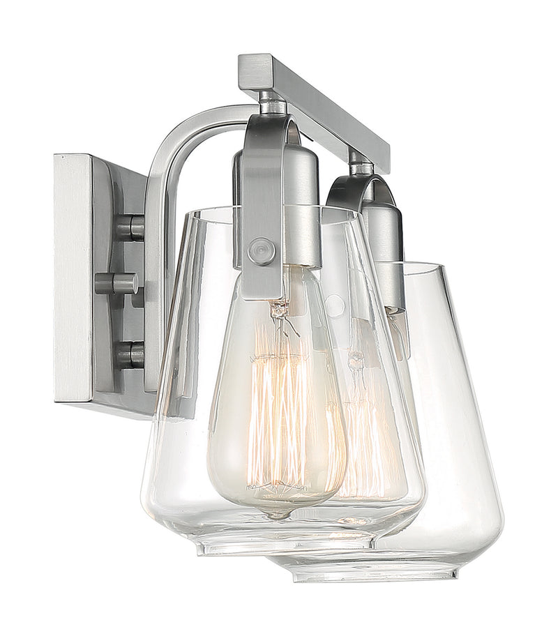 Nuvo Lighting 60-7112 Two Light Vanity, Brushed Nickel