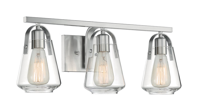 Nuvo Lighting 60-7113 Three Light Vanity, Brushed Nickel
