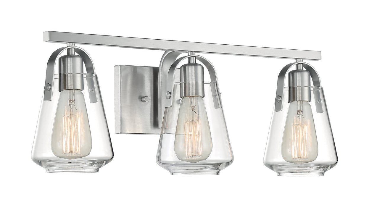 Nuvo Lighting 60-7113 Three Light Vanity, Brushed Nickel