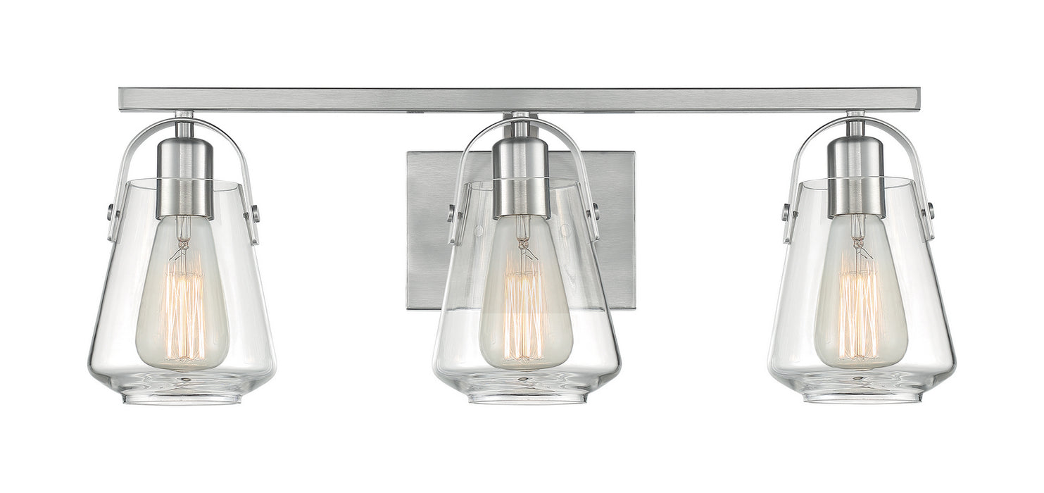 Nuvo Lighting 60-7113 Three Light Vanity, Brushed Nickel