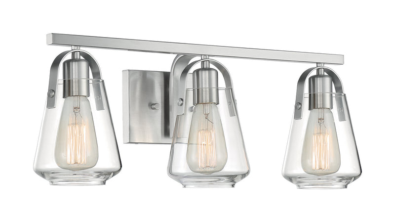 Nuvo Lighting 60-7113 Three Light Vanity, Brushed Nickel