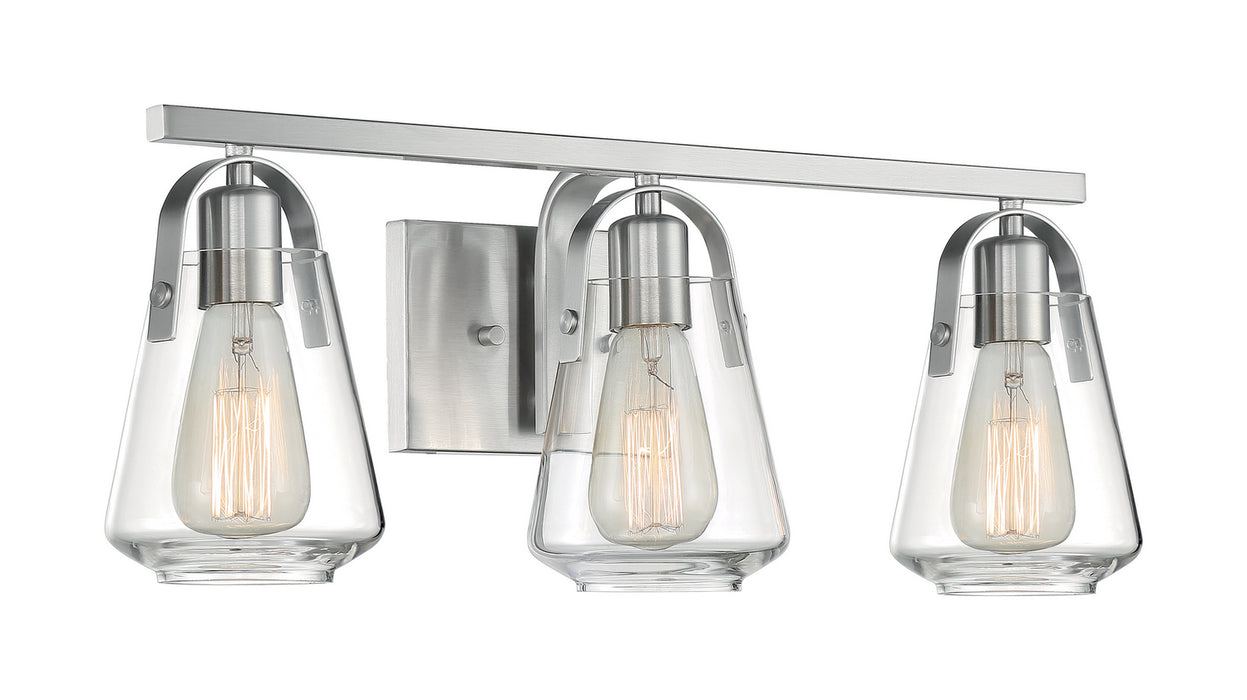 Nuvo Lighting 60-7113 Three Light Vanity, Brushed Nickel