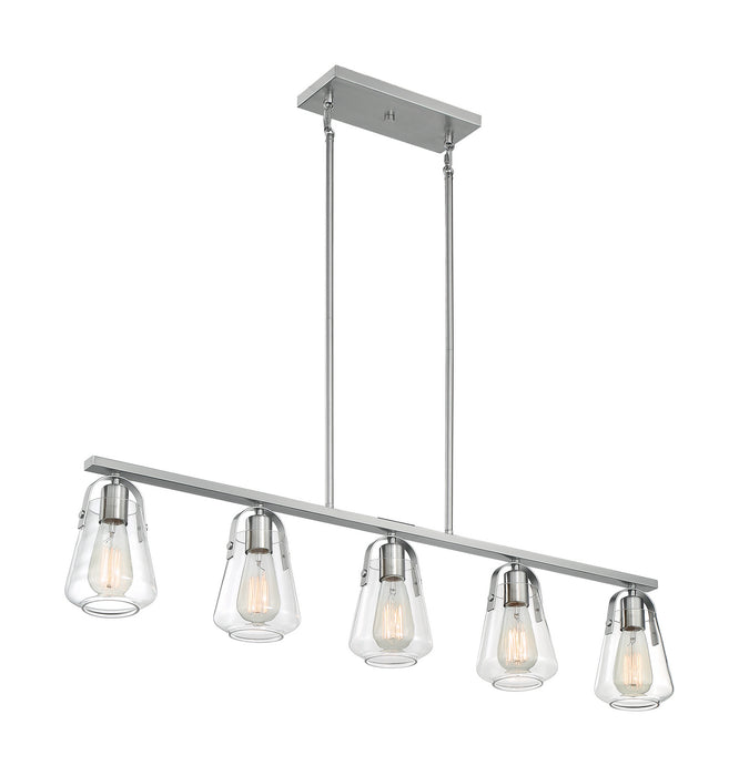 Nuvo Lighting 60-7114 Five Light Island Pendant, Brushed Nickel
